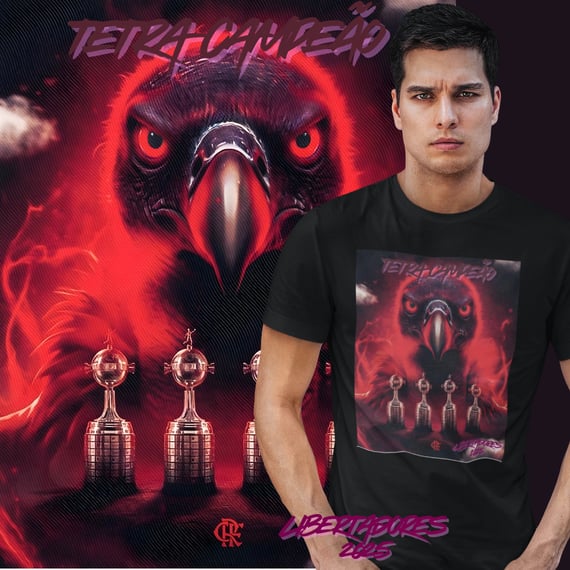 Camisetas Flamengo Tetra Campeão Libertadores 2