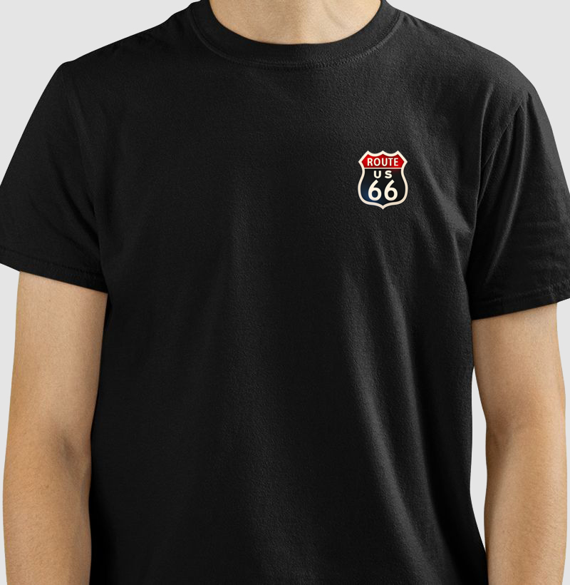 Nome do produto: Camisetas Route 66 Minimalista
