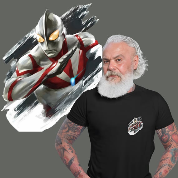 Camisetas Ultra Man 2 Minimalista