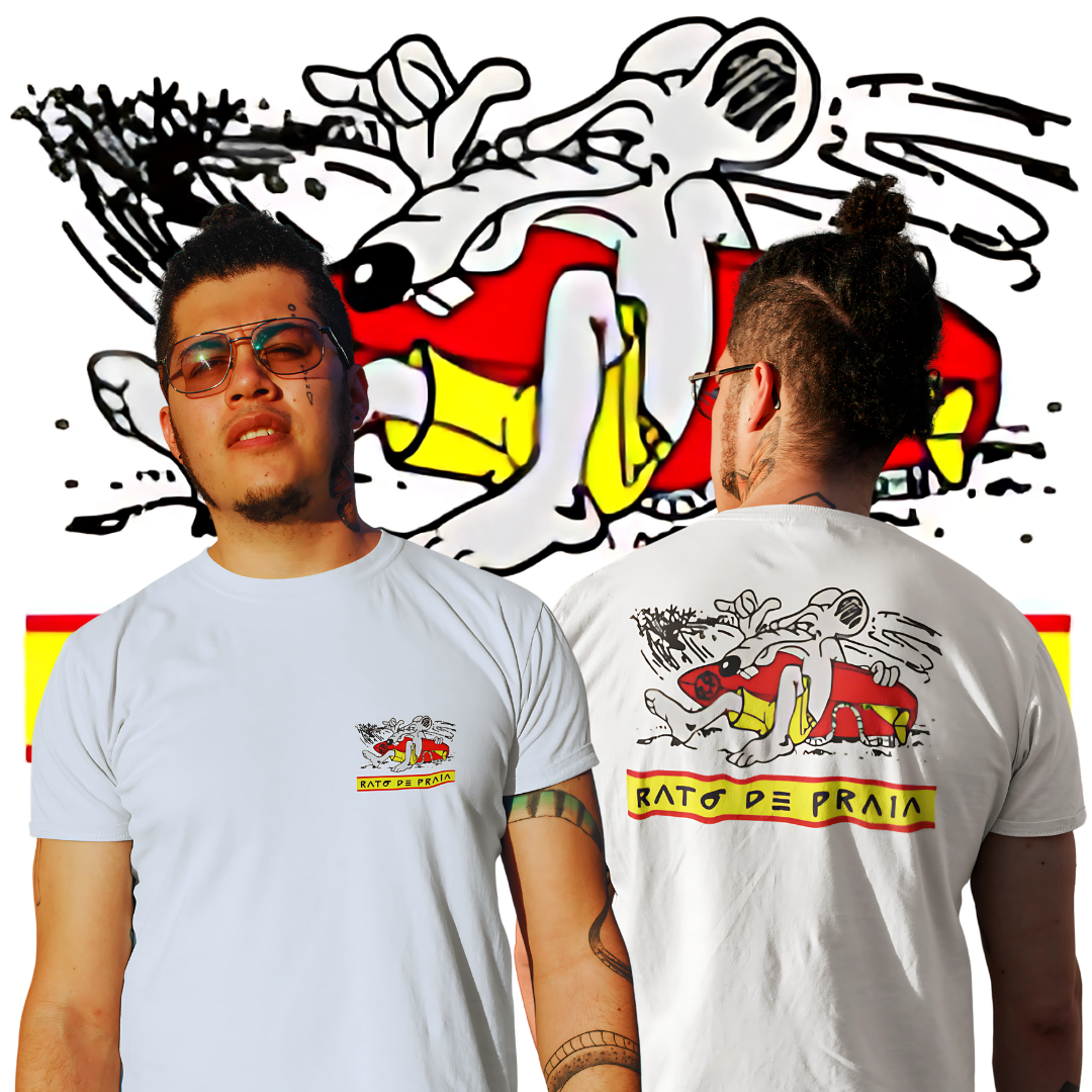 Nome do produto: Camisetas Rato de Praia Frente e Costas