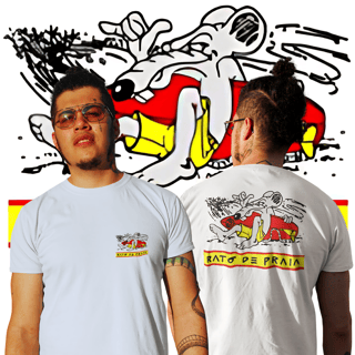 Camisetas Rato de Praia Frente e Costas