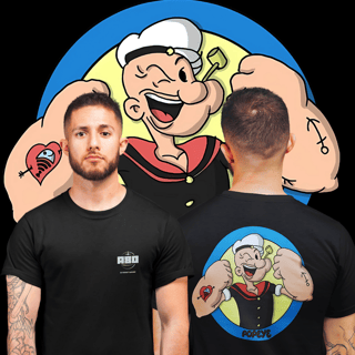 Nome do produto Camisetas Popeye Frente Costas