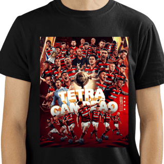 Nome do produto Camisetas Flamengo Tetra Campeão Libertadores