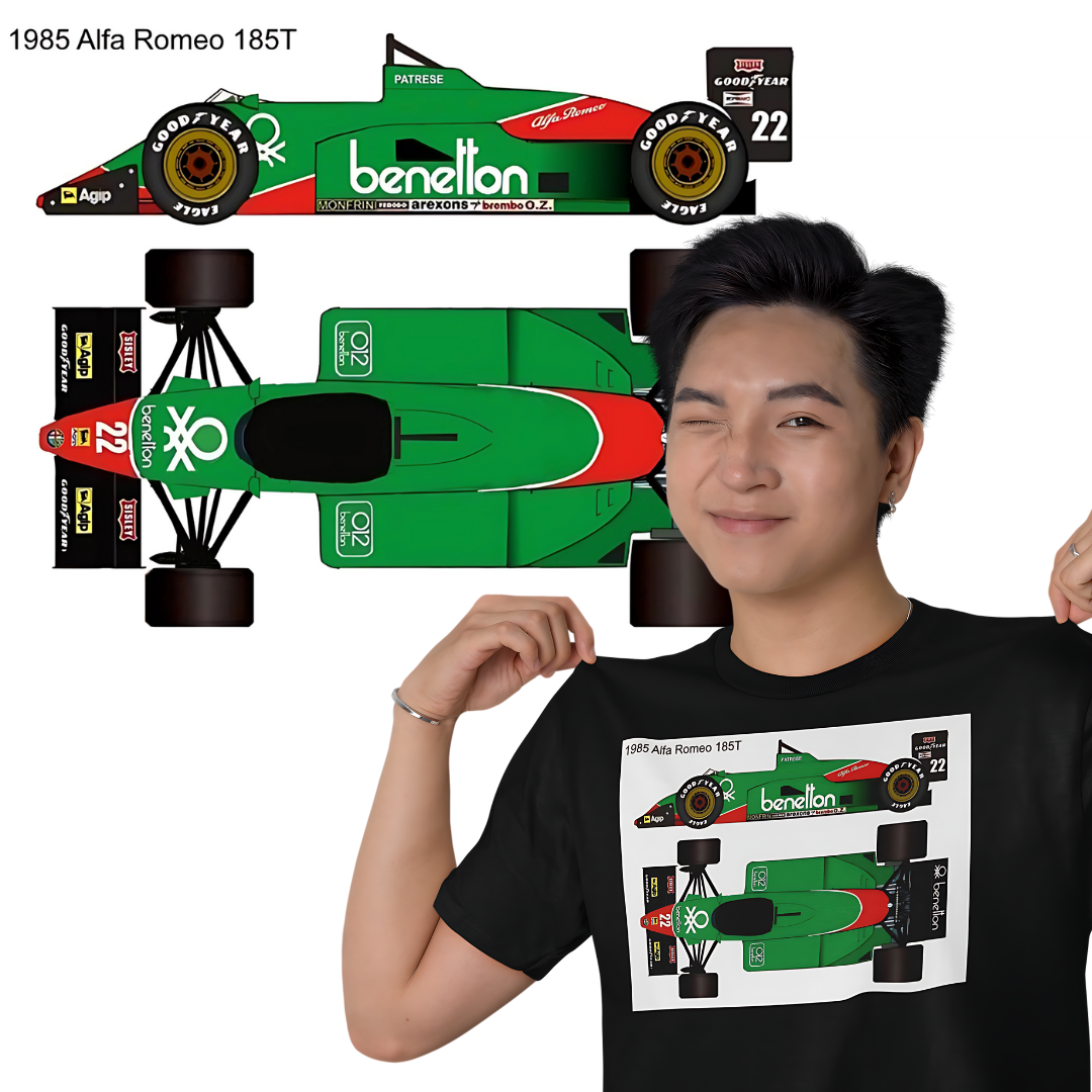 Nome do produto: Camisetas F-1 Alfa Romeo 1985