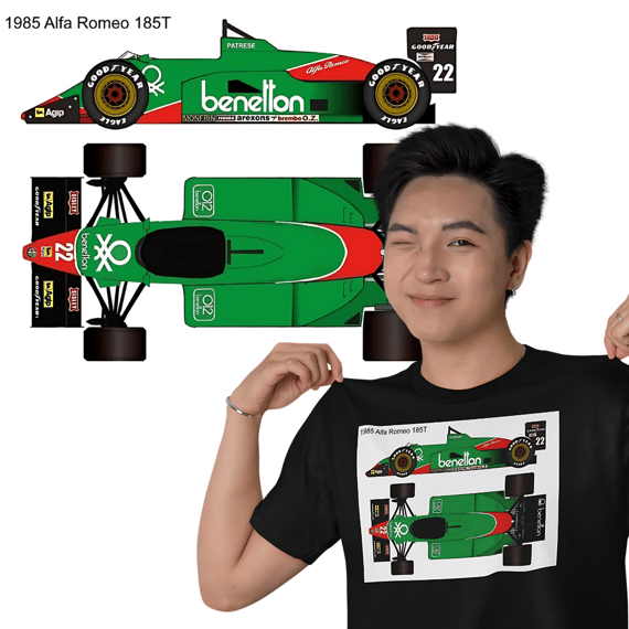 Camisetas F-1 Alfa Romeo 1985