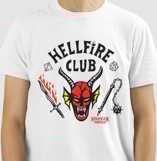 Nome do produto Camisetas Stranger Things Hellfire Club Logo