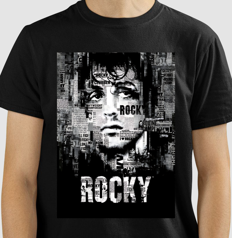 Nome do produto: Camisetas Rocky Jornal