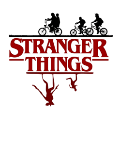 Nome do produto Camisetas Stranger Things Logo Inverso