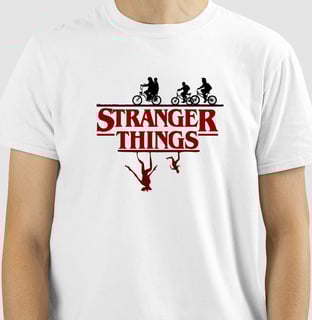 Nome do produto Camisetas Stranger Things Logo Inverso