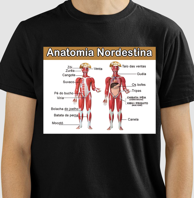 Nome do produto: Camisetas Anatomia Nordestina
