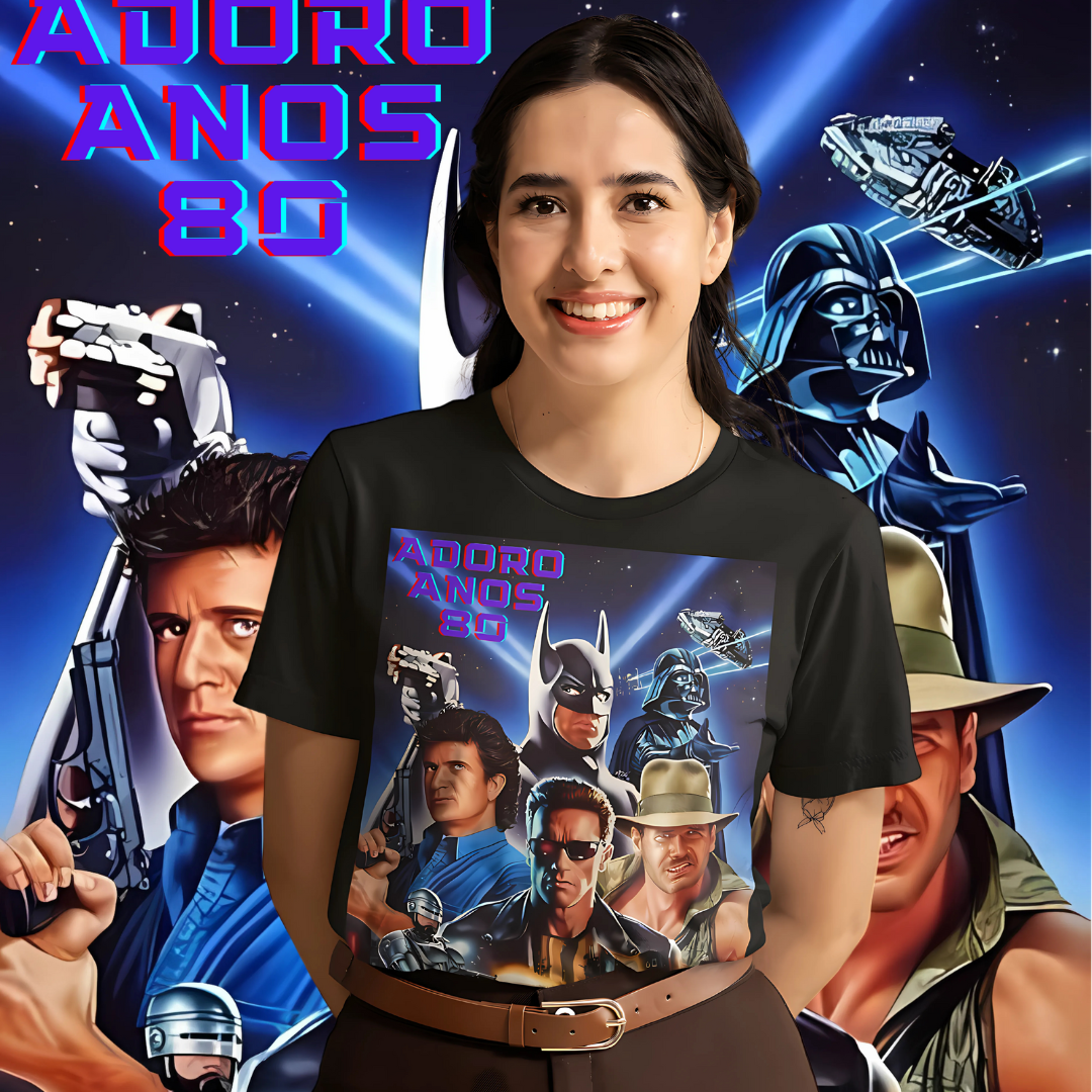Nome do produto: Camisetas Personagens Anos 80