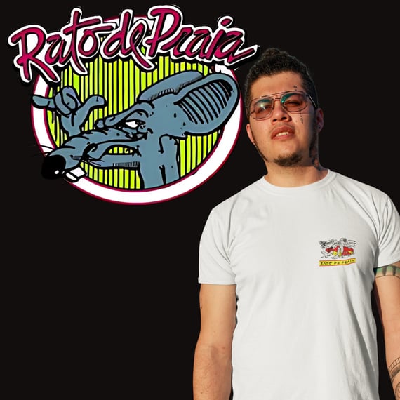 Camisetas Rato de Praia Minimalista