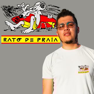 Camisetas Rato de Praia Minimalista