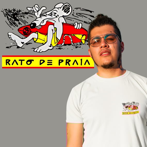 Camisetas Rato de Praia Minimalista