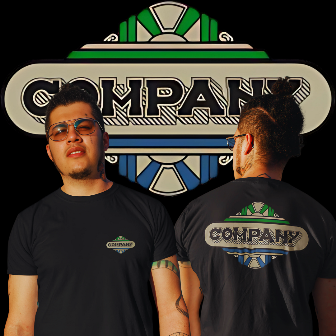 Nome do produto: Camisetas Company Frente e Costas