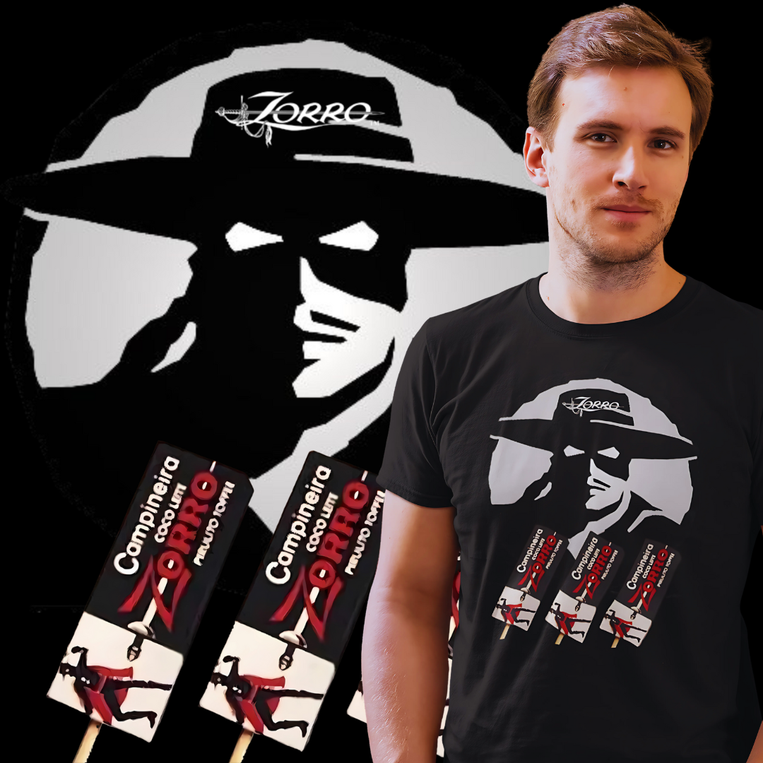Nome do produto: Camisetas Pirulito Zorro