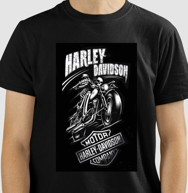 Nome do produto: Camisetas Harley Caveira