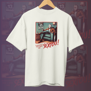 Nome do produto CAMISETA OVERSIZED - SEXTOU COM JASON (COLORS)
