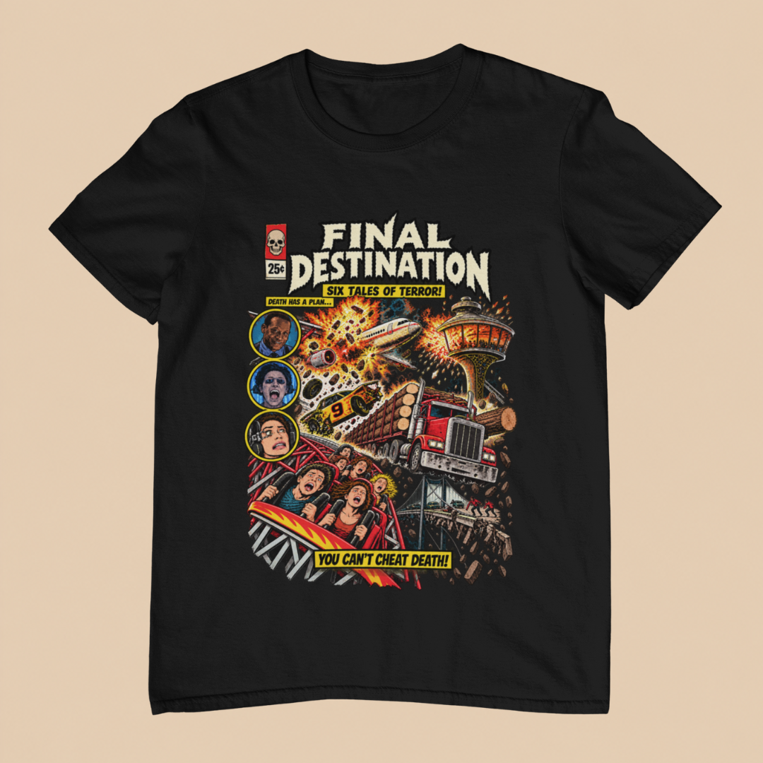 Camiseta Final Destination (Premonição) - Tales from Naftalina