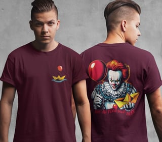 Nome do produto CAMISETA PENNYWISE IT A COISA - FRENTE E COSTAS