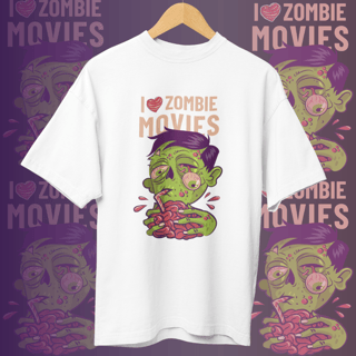 Nome do produto CAMISETA OVERSIZED - I LOVE ZOMBIE MOVIES