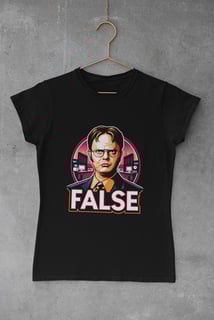 Nome do produto BABY LOOK - DWIGHT: FALSE - THE OFFICE (Preta)