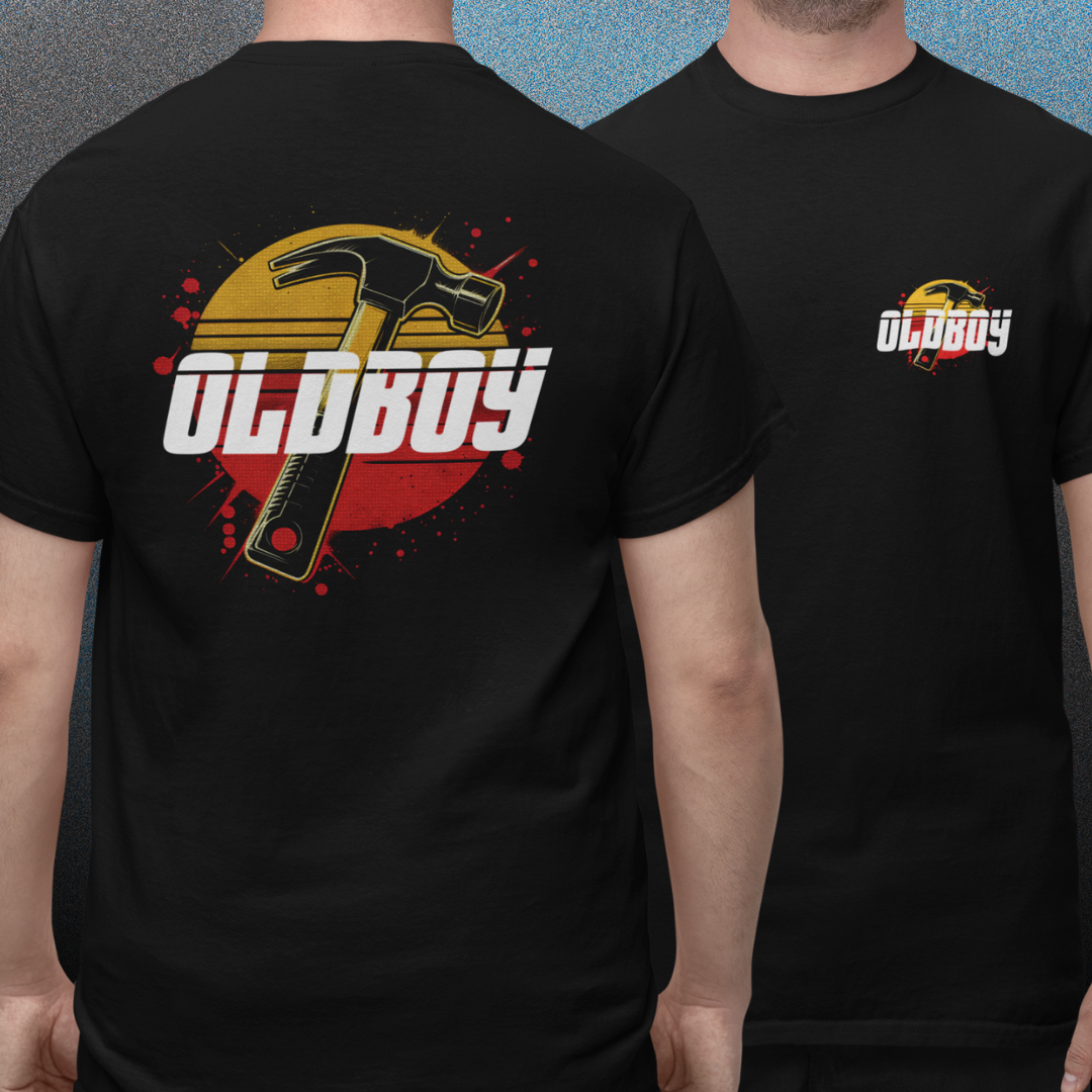 CAMISETA OLDBOY - FRENTE E COSTAS