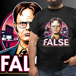 PLUS SIZE - DWIGHT: FALSE - THE OFFICE (Preta)