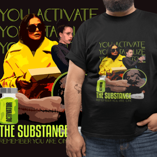 T-SHIRT PLUS SIZE - THE SUBSTANCE - YOU ARE ONE (PRETA)