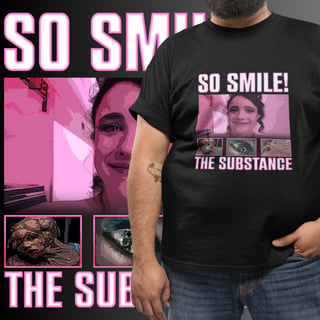 T-SHIRT PLUS SIZE - A SUBSTÂNCIA - SO SMILE