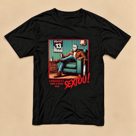 Camiseta Sextou com Jason - PRETA