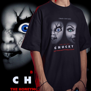 CAMISETA OVERSIZED BRIDE OF CHUCKY - A NOIVA DE CHUCKY