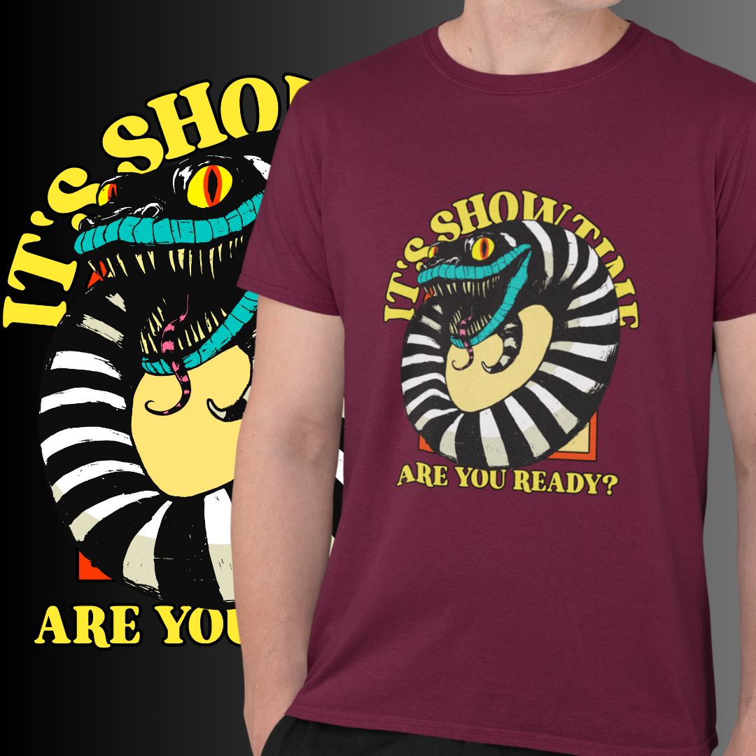 CAMISETA BEETLEJUICE ITS SHOWTIME - COLORS