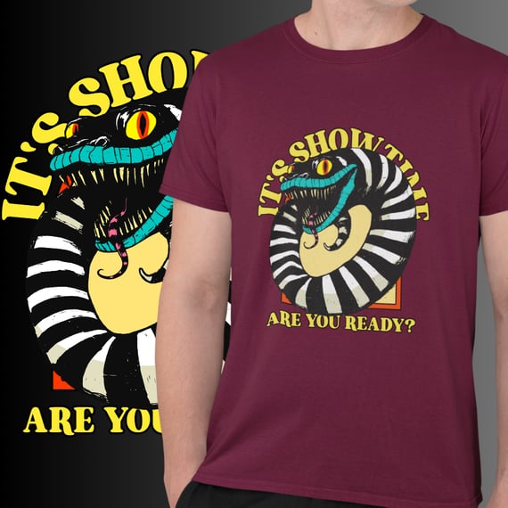 CAMISETA BEETLEJUICE ITS SHOWTIME - COLORS