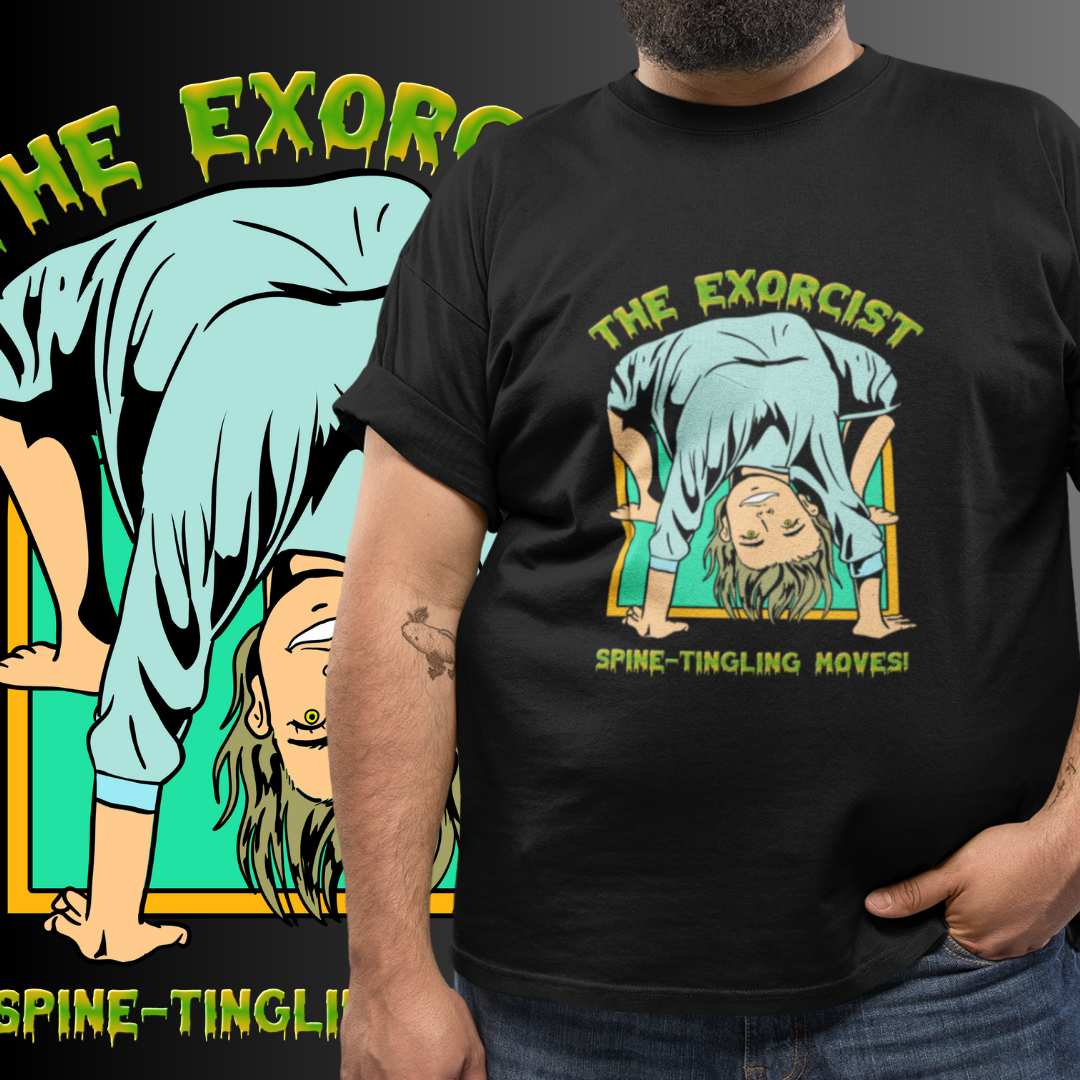 T-SHIRT PLUS SIZE O EXORCISTA - SPINE-TINGLING MOVES