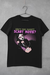 Nome do produto PLUS SIZE - FAVORITE SCARY MOVIE - PRETA