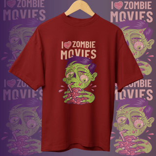 Nome do produto CAMISETA OVERSIZED - I LOVE ZOMBIE MOVIES