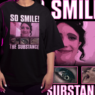 Nome do produto CAMISETA OVERSIZED THE SUBSTANCE - SO SMILE!