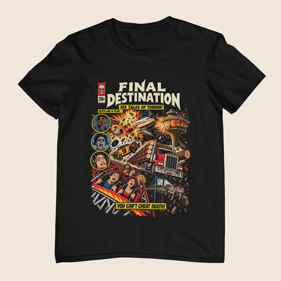 Camiseta Final Destination (Premonição) - Tales from Naftalina
