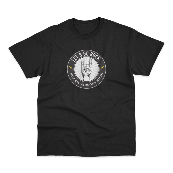 CAMISETA LET'S GO ROCK - LOGO