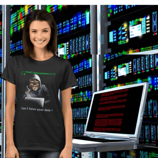 Camiseta Kali Feminina Seus Dados 100% Algodão Qualidade Premium