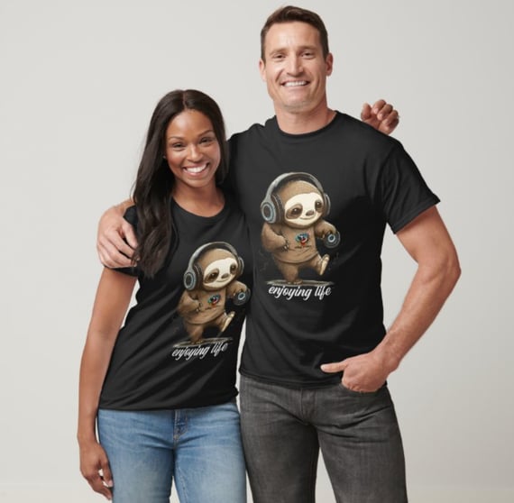 Camiseta Preguiça Curtindo 2 100% Algodão Qualidade Premium