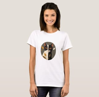 Nome do produto Camiseta Gato 100% Algodão Qualidade Premium