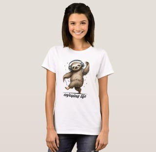 Nome do produto Camisa Preguiça Curtindo 100% Algodão Qualidade Premium