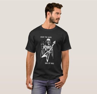 Nome do produto Camiseta Do lado negro do rock 100% Algodão Qualidade Premium
