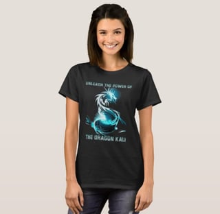 Camiseta Feminina Dragon Kali 100% Algodão Qualidade Premium