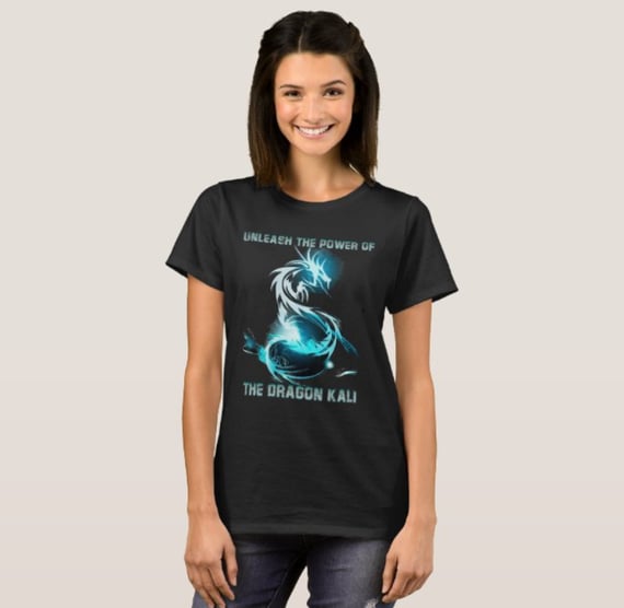 Camiseta Feminina Dragon Kali 100% Algodão Qualidade Premium