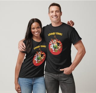 Nome do produto Camiseta Feminina Looney 100% Algodão Qualidade Premium