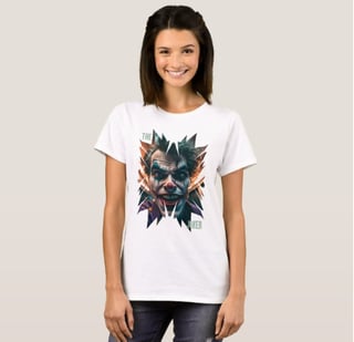 Nome do produto Camiseta Feminina Joker 100% Algodão Qualidade Premium