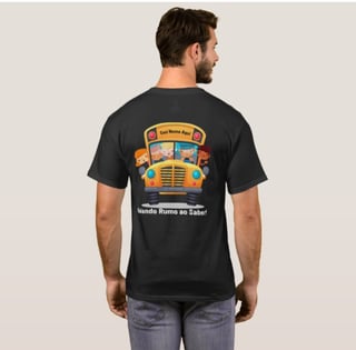 Nome do produto Camiseta Transporte Escolar Personalizada !00% Algodão